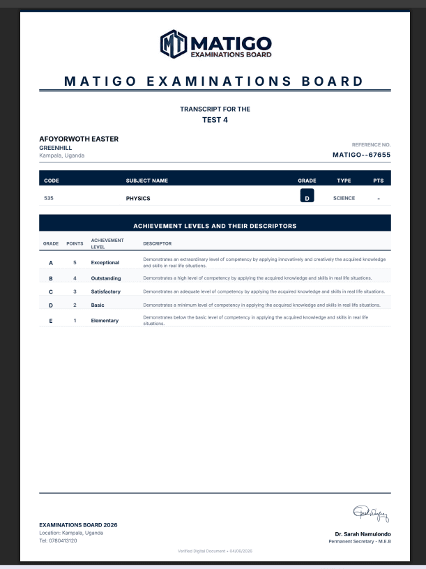 Close-up view of the marks entry interface with real-time grade calculation